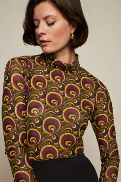 Betsy Rollneck Top Patchouli