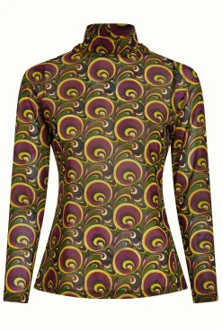Betsy Rollneck Top Patchouli