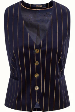Bianca Gilet Pinstripe