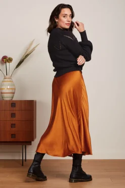 Bibi Skirt Star Satin