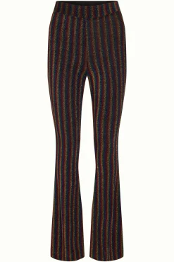 Border Flared Pants Alma Lurex
