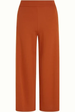Border Palazzo Cropped Pants Milano Crepe