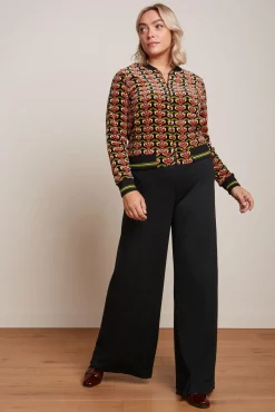 Border Palazzo Pants Milano Crepe