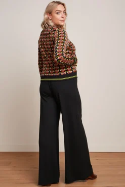 Border Palazzo Pants Milano Crepe