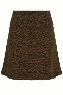 Border Skirt Ruby Jacquard