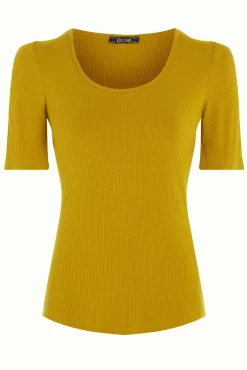 Carice Top Uni Rib