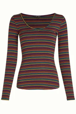 Carice V Top Rolla Stripe