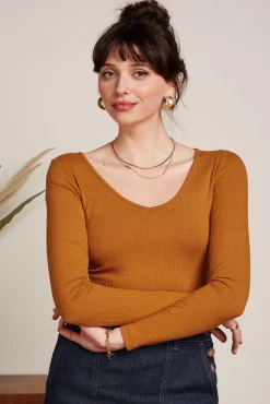 Carice V Top Uni Rib