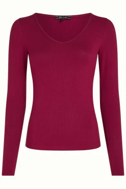 Carice V Top Uni Rib