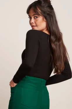 Carice V Top Uni Rib
