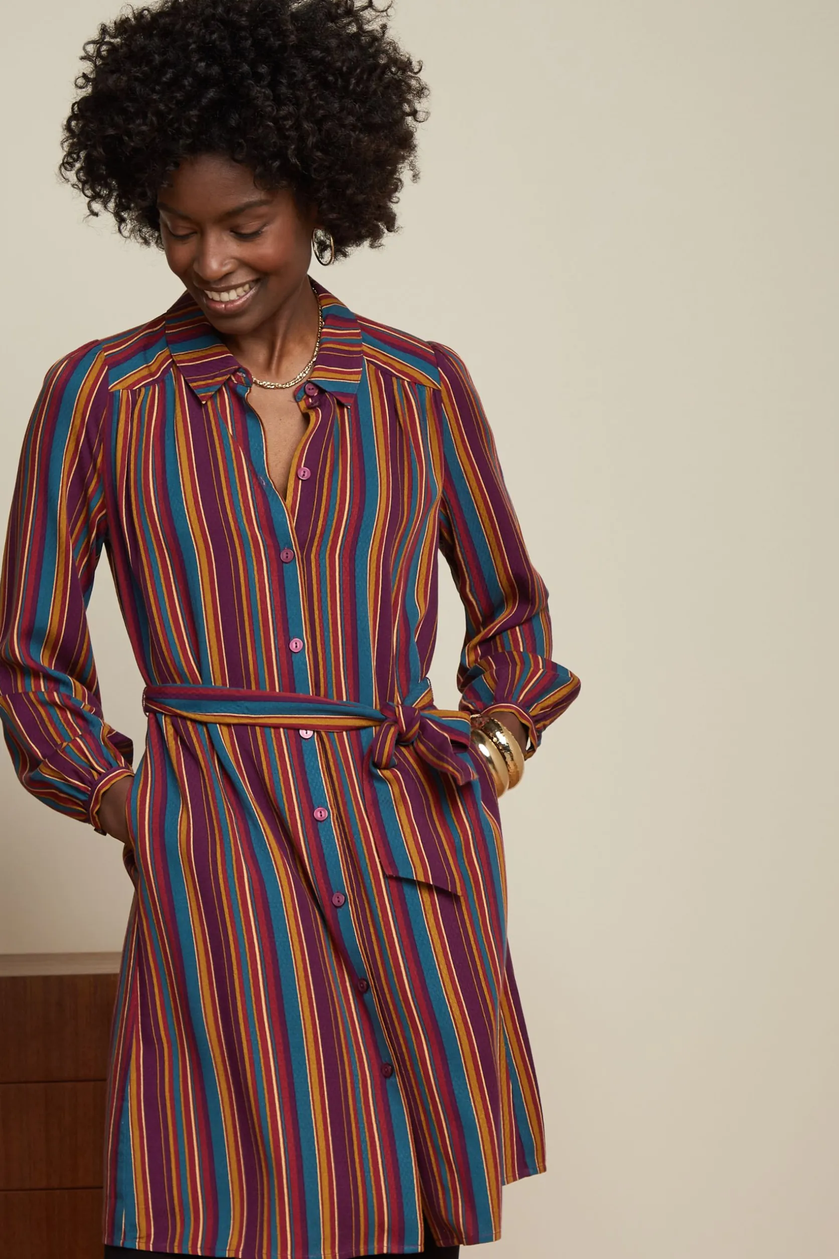 Carina Tunic Dress Marion Stripe