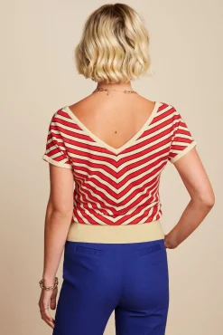 Double V Top Port Stripe