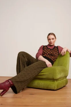 Federica Pants Ruby Jacquard