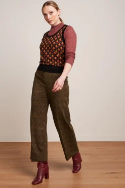 Federica Pants Ruby Jacquard