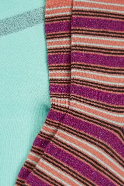 Half Socks 2-Pack Castillo Stripe