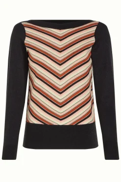 Ivy Top Lapis Stripe