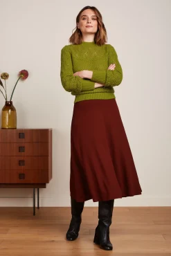 Juno Midi Skirt Milano Crepe
