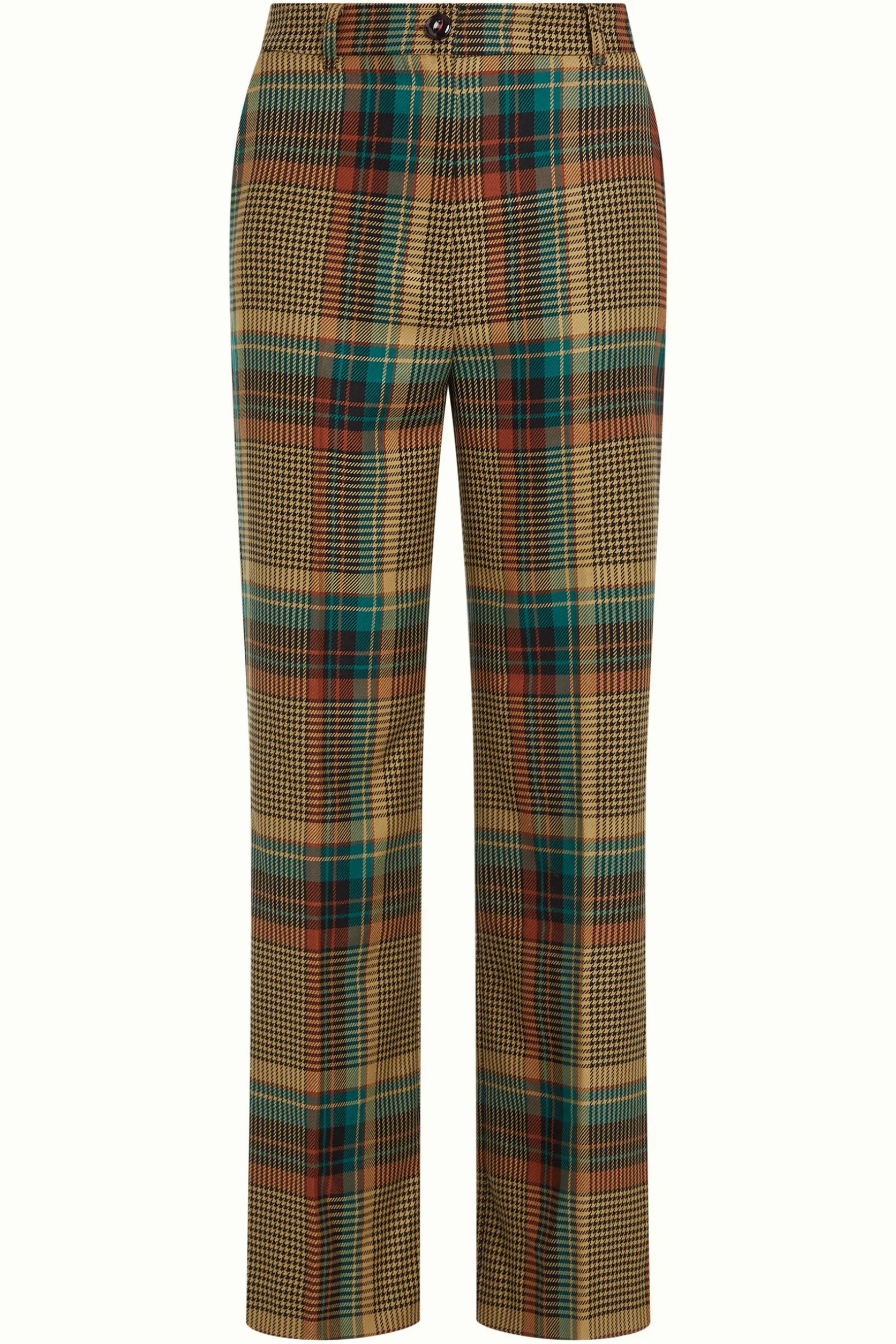 Marcie Pants Feathers Check