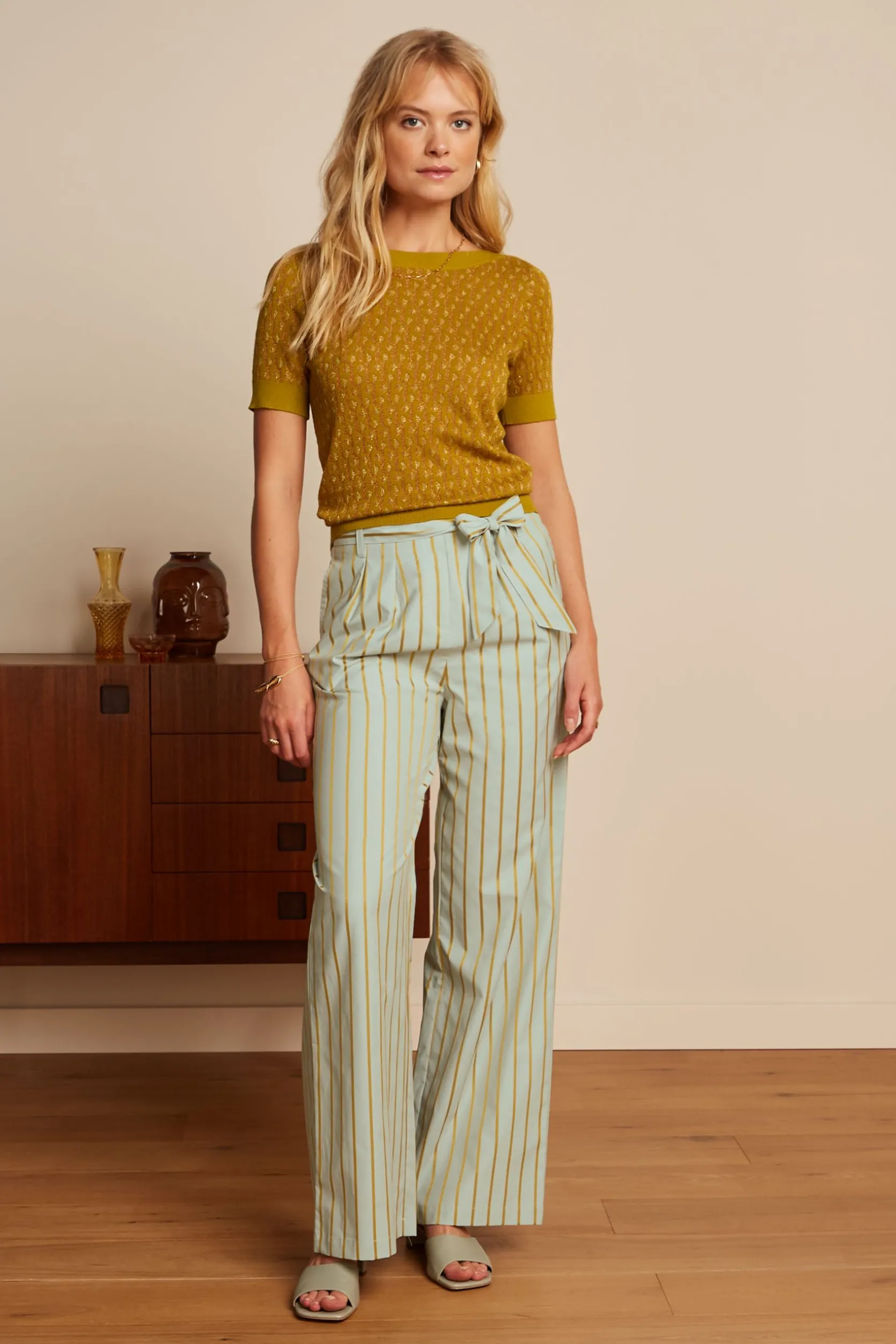 Neva Pants Ash Stripe