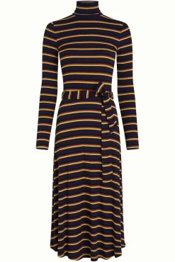 Rollneck Dress Century Stripe
