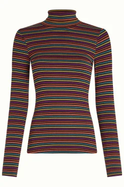 Rollneck Top Rolla Stripe