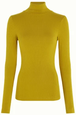 Rollneck Top Uni Rib
