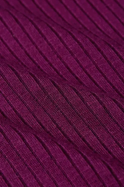 Rollneck Top Uni Rib